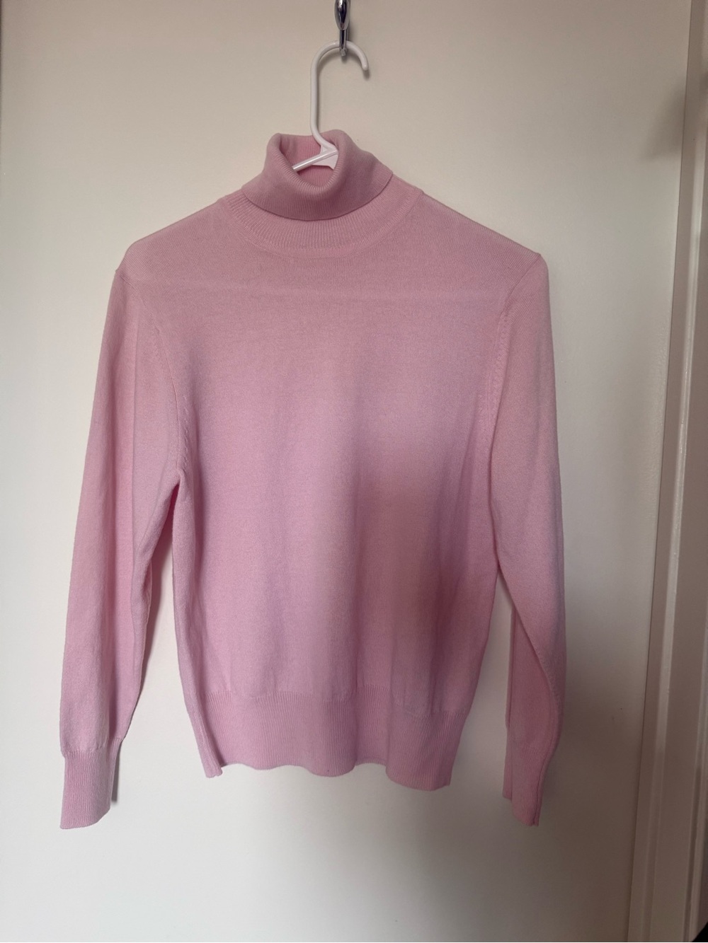 House of Bruar Pink Extra Fine Merino Wool Turtleneck Sweater Size 38 / US 8
